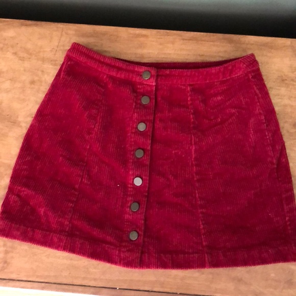 Forever 21 Dresses & Skirts - Red corduroy skirt